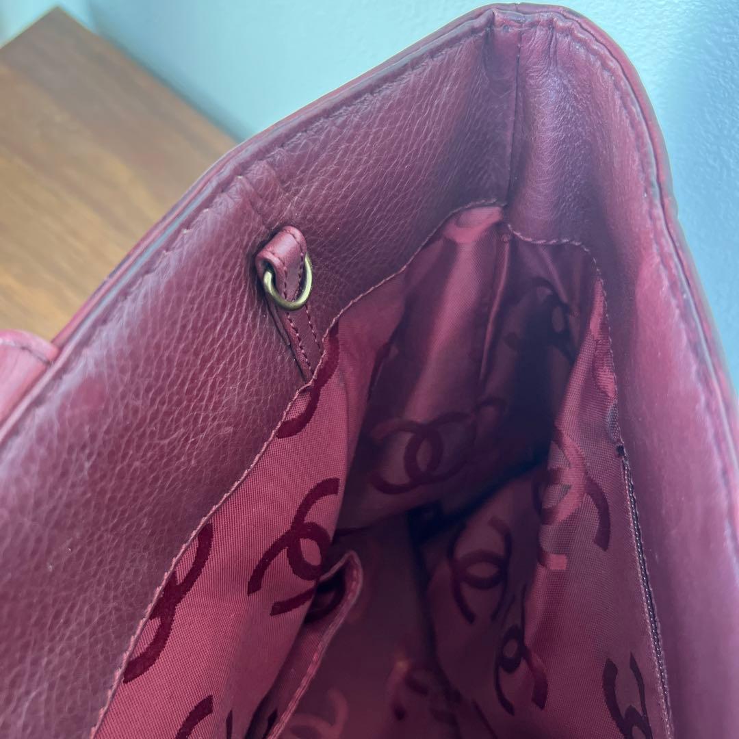 シャネル CHANEL ハンドバッグ ボルドー バーガンディ