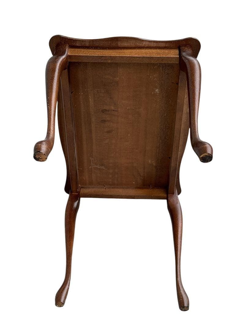 アンティーク北欧 木 木製 象嵌 猫脚 完成品 イタリア製 イタリア家具