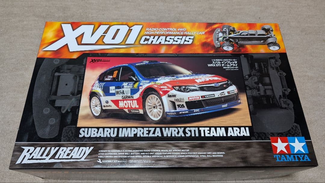タミヤ XV-01シャーシ スバル WRX STI＋OPパーツセット