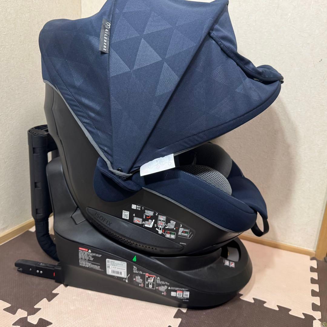 【美品】エールべべ クルット4i リラクシーⅡ ISOFIX 回転式