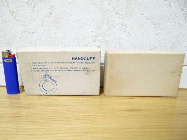 新品 80年代 ビンテージ 日本製 HANDCUFF 手錠 鍵付き 昭和 当時物