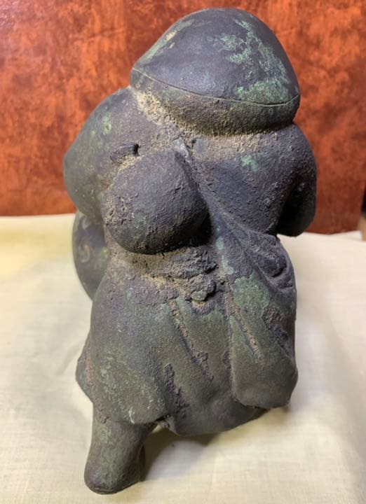 内島一平　造　銅製　大黒様像　縁起物東京高岡銅器古美術品