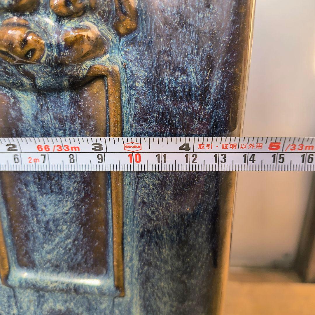 ★古い　高徳順印　角花瓶　　高さ約48.5センチ　中国　古玩★