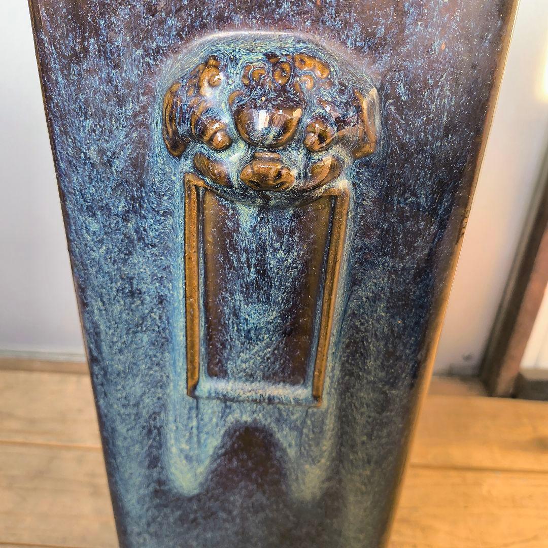 ★古い　高徳順印　角花瓶　　高さ約48.5センチ　中国　古玩★