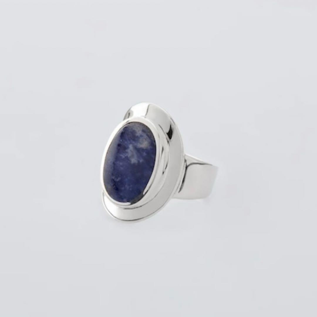 不*す様 XOLO　Amulet Ring with Sodalite ブルー