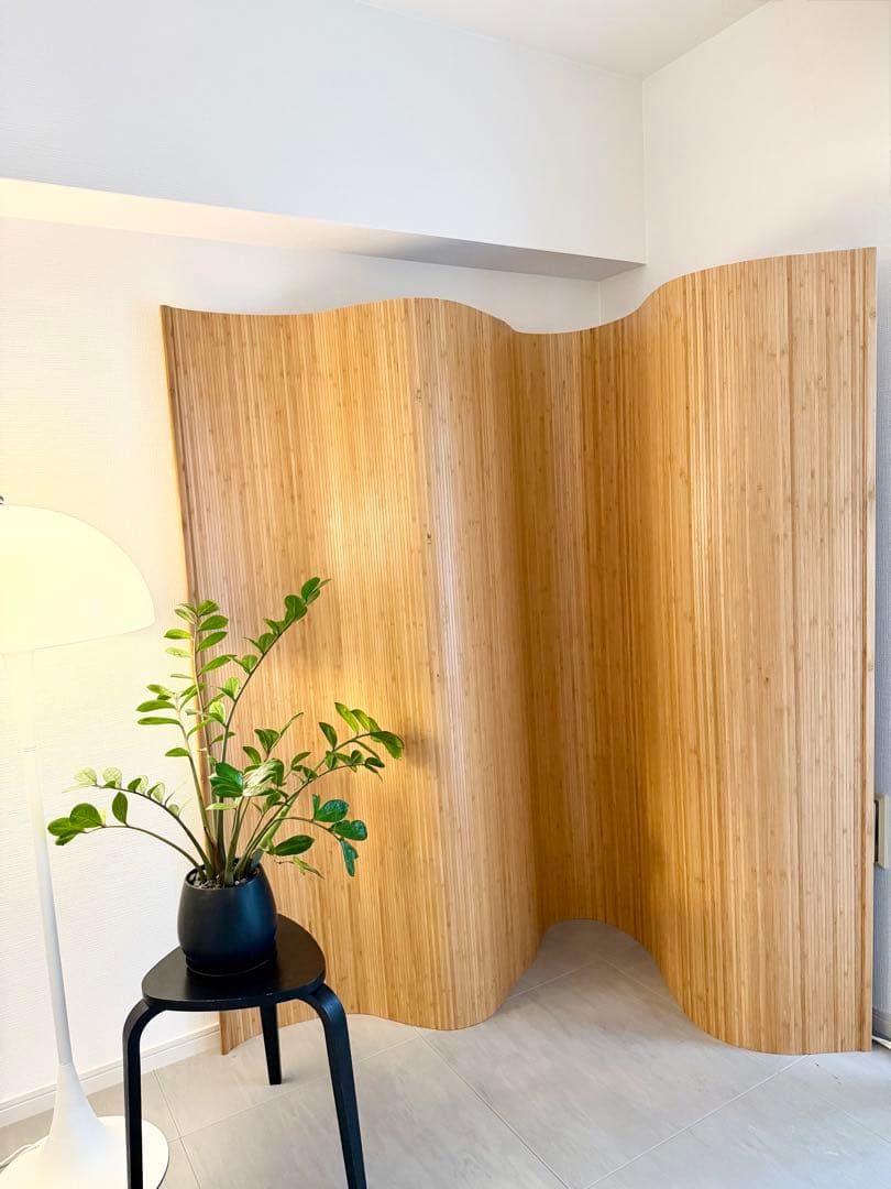 Artek風　ウッドカーブパーテーション