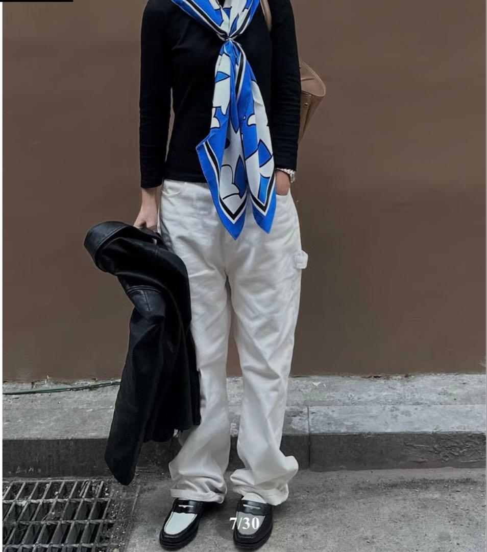 ok.soon×piccadilly コットンホワイトペインターパンツ　サイズ3