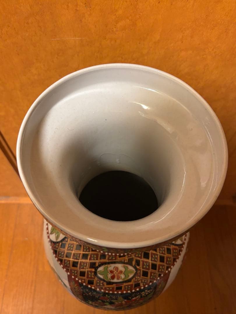 ☘️あぽらす☘️ 薩摩焼 飾り大壺 60cm 金彩色絵 豪華爛漫 美人図画