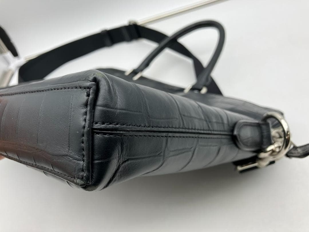 COACH ビジネスバック　レザー　ブラック　2Way