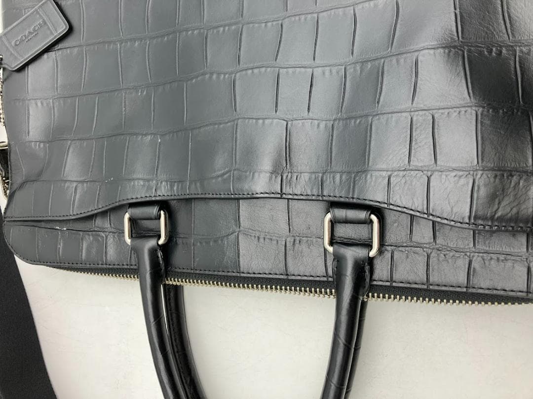 COACH ビジネスバック　レザー　ブラック　2Way