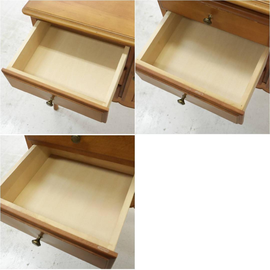 値下カリモク アンティーク調 猫脚 コンソールテーブル ブナ材 AJ1052NS