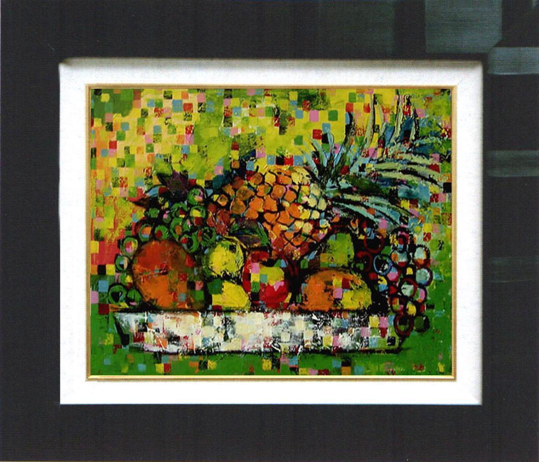 油絵 絵 絵画 インテリア uF6-061103 果物 静物