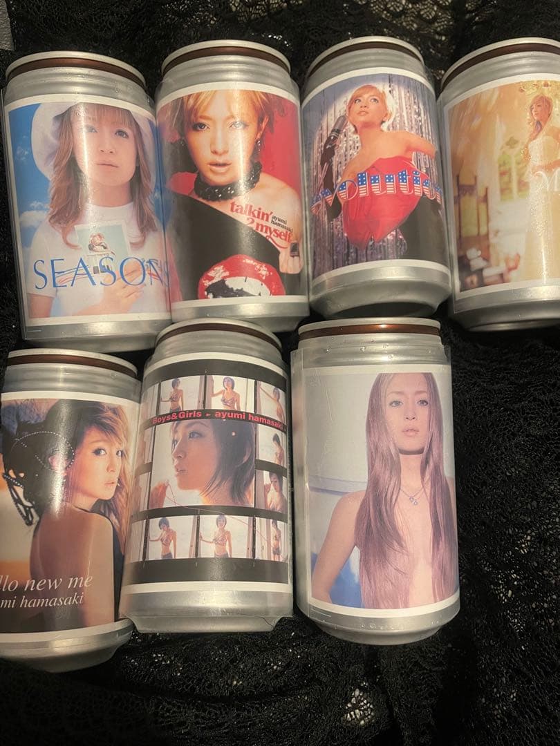 浜崎あゆみ　オリジナルラベル缶　缶コレクション 7個セット