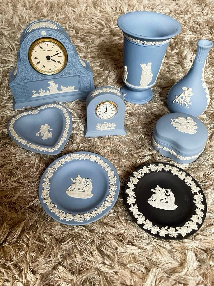 ウェッジウッド　ジャスパー　時計　まとめ売り　フラワーポット