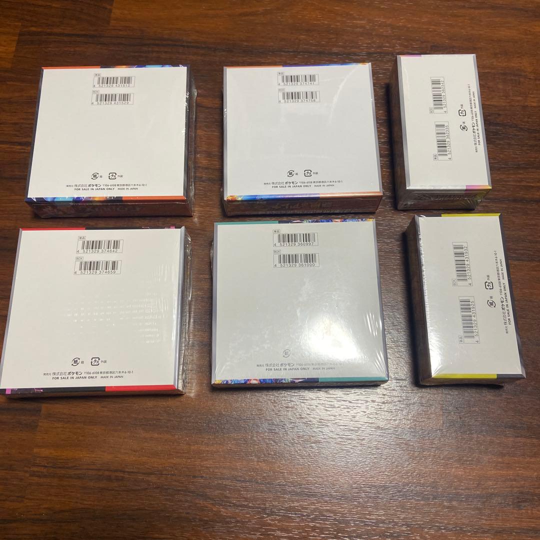 ポケモンカード シュリンク付き box 6box ワンオーナー品