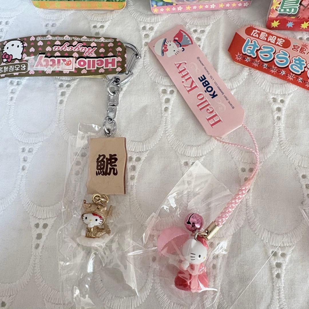 ご当地キティ 根付け・ストラップセット　 コレクターズマスコット 25周年