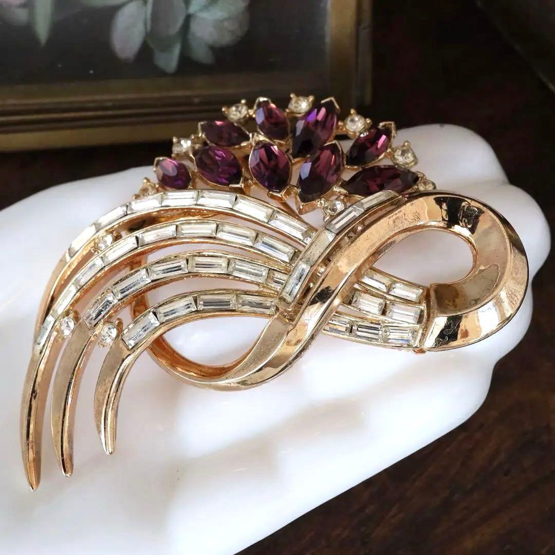 希少！✧刻印有✧ TRIFARI トリファリ ヴィンテージ ブローチ 1952年