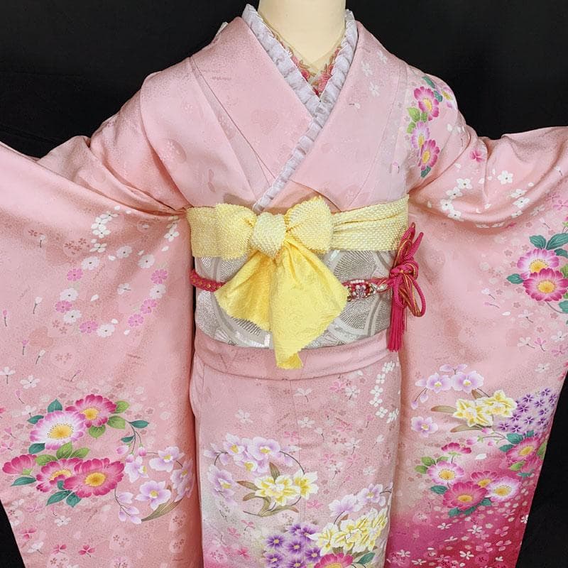 507z12☆かわいい！振袖 anan ハート☆美品 成人式 結婚式 十三参り