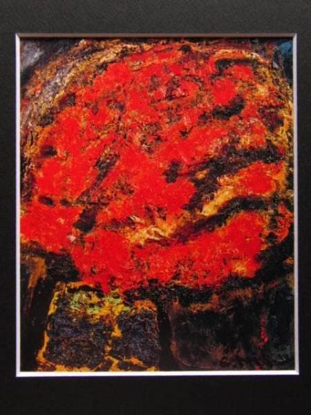 三岸　節子、花、希少画集画、新品高級額・額装付、状態良好