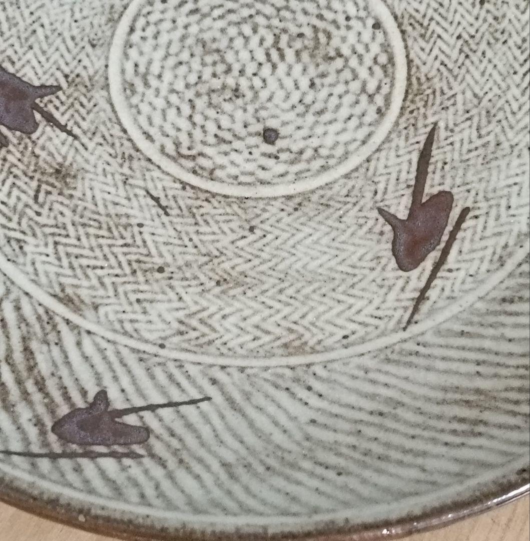 人間国宝　島岡達三作　象嵌皿　共箱付