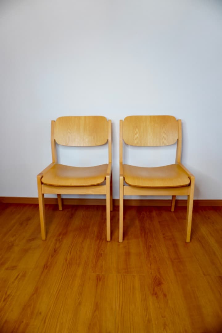 天童木工 水之江忠臣 3点セット ダイニングテーブル + チェア 2脚