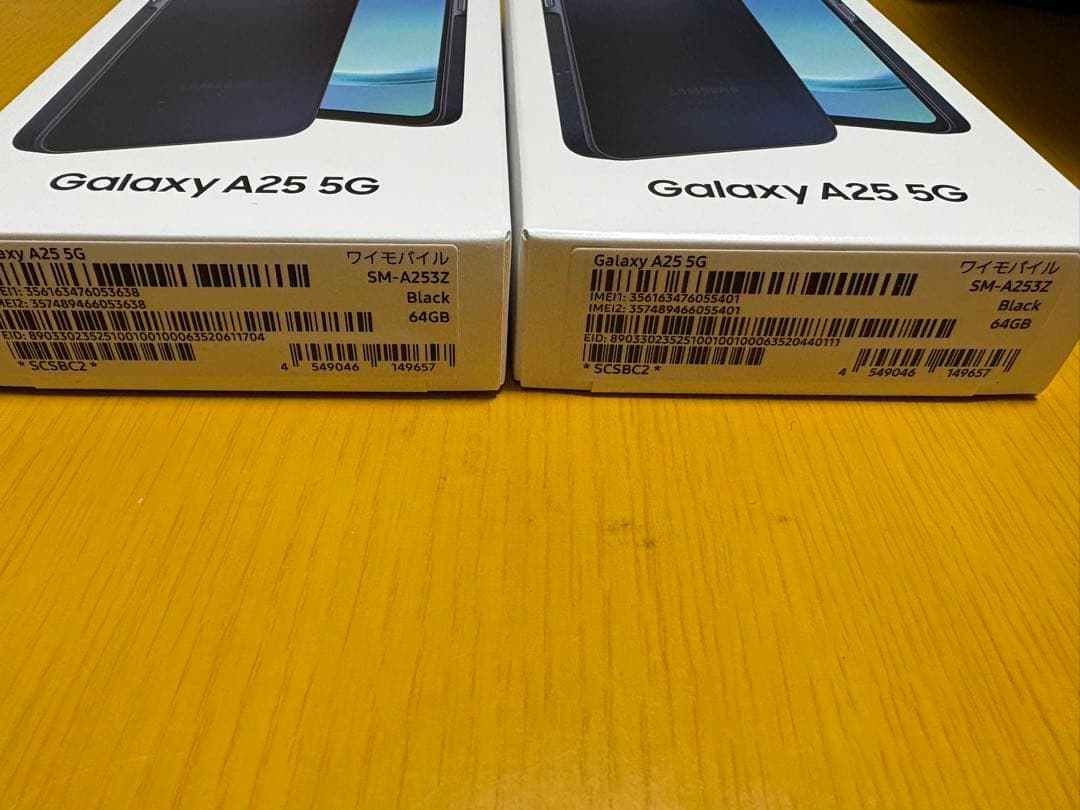 Samsung Galaxy A25 5G ブラック　64GB 新品未開封2台