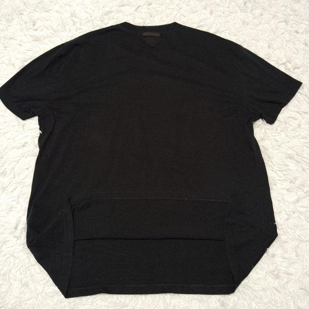 【美品】プラダ☆三角ロゴ　超希少　XXLサイズ　T シャツ　ブラック　メンズ