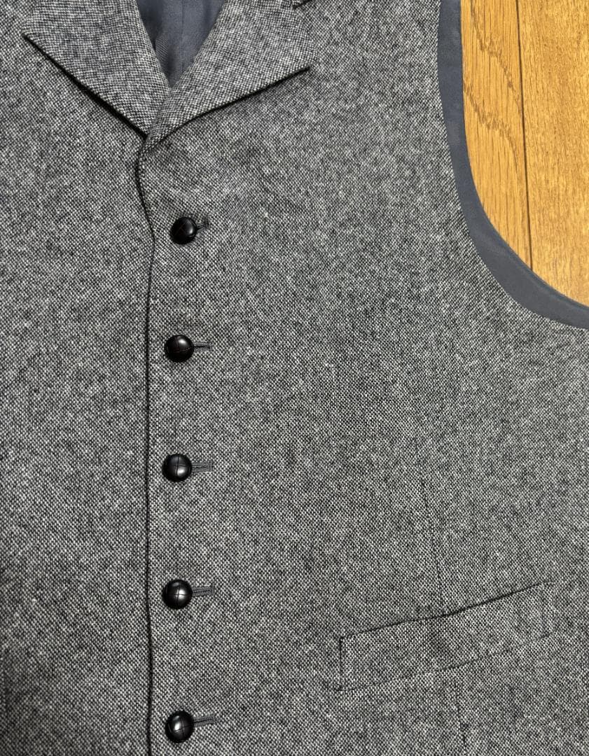 100ＡＢ７　ジャケット＆ベスト　ツイード　ホームスパン
