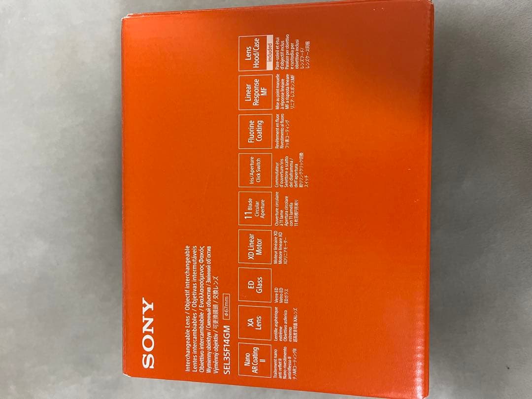 【新品・未使用・海外版】SONY FE 35mm F1.4 GM
