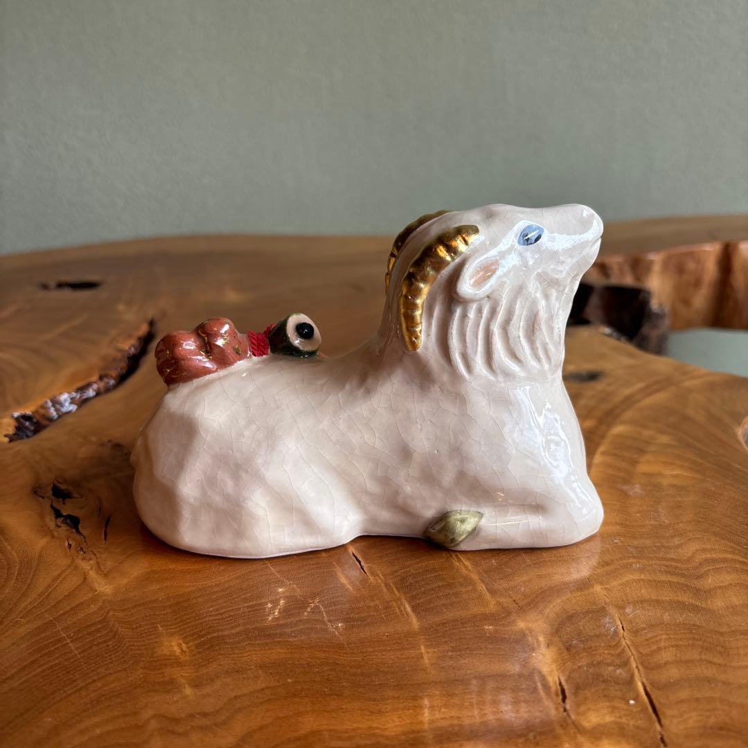 六兵衛窯 干支置物 「寿羔」未年 清水焼 陶芸 たち吉 共箱