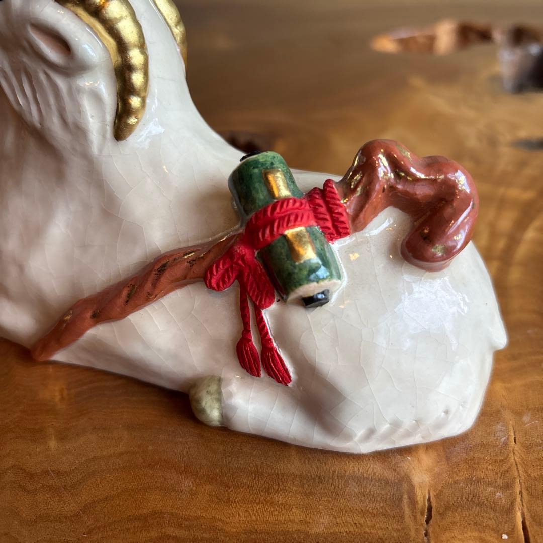 六兵衛窯 干支置物 「寿羔」未年 清水焼 陶芸 たち吉 共箱