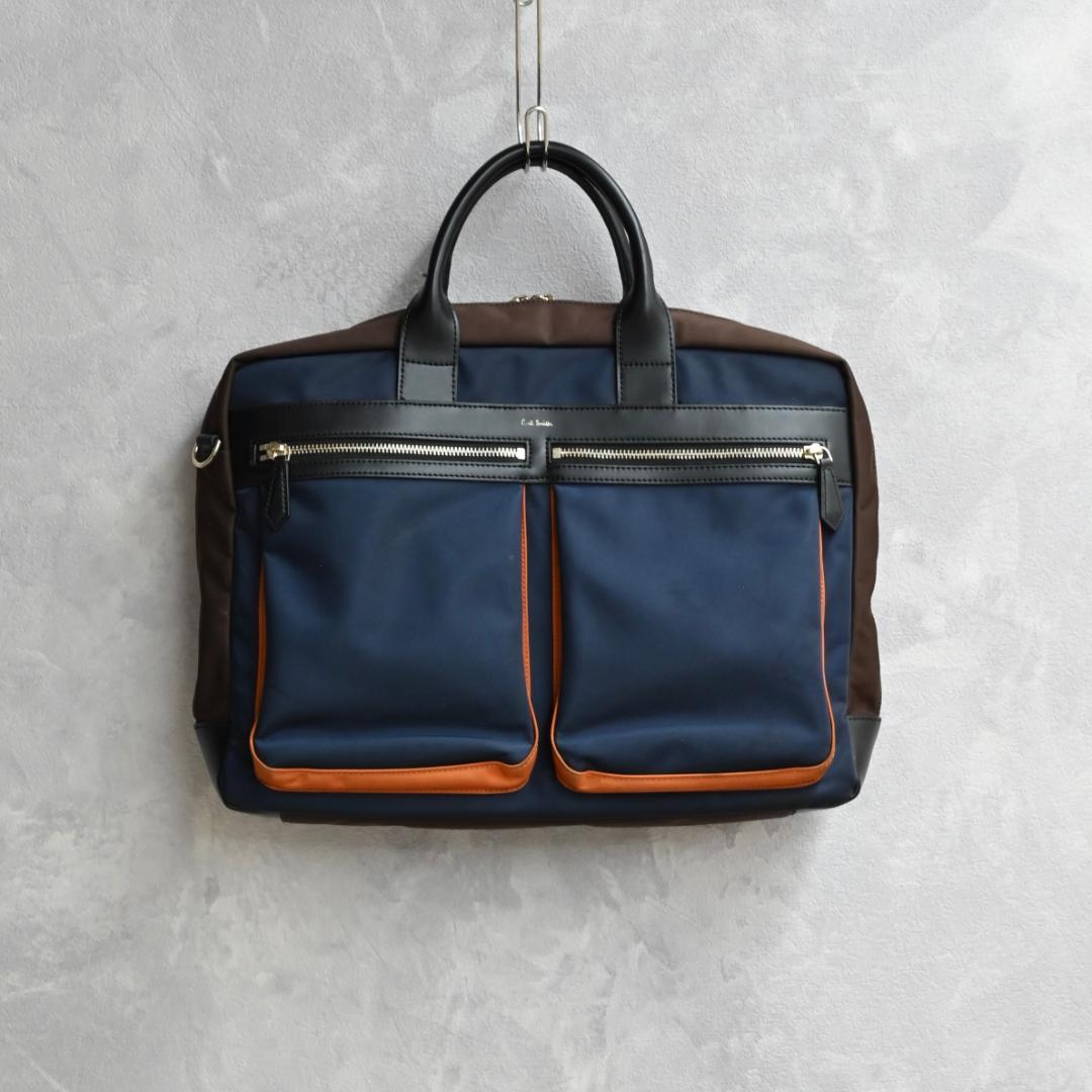【付属品欠品】PaulSmithビジネスバッグ ブリーフケース マルチカラー