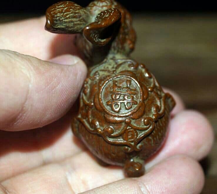 手作りする  純銅  中実  うさぎ  工芸品  置物96