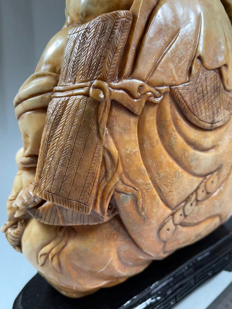 超大寿山石彫 仏教七福神13:6kg 極細工 細密彫刻骨董品天然古玩 仏教美術品
