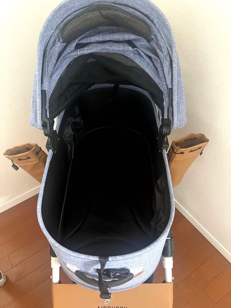 美品　直接お渡し可能　エアバギー　ドーム3 ラージ　メランジデニム