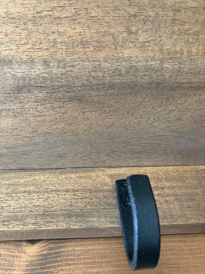 木製壁掛け棚 ガラス扉付き