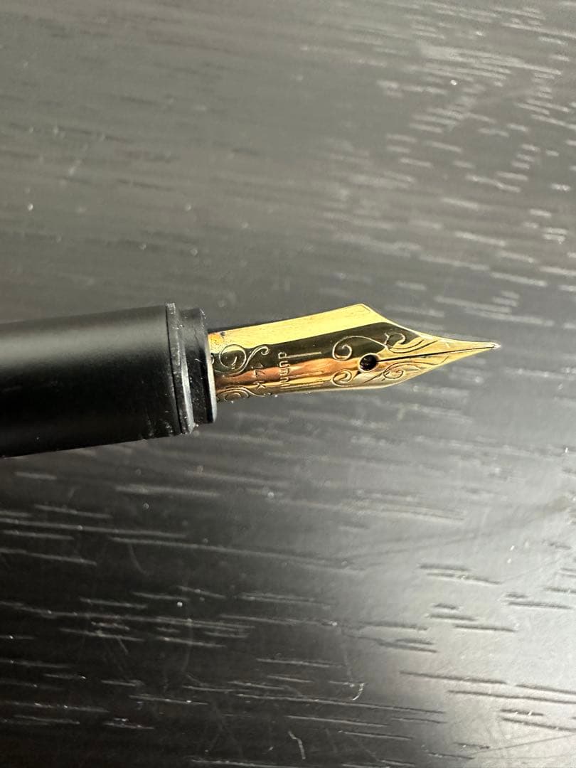 ★高級筆記具★ダンヒル dunhill 万年筆 14Kペン先 ベッコウ柄