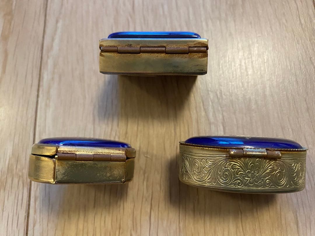 【アンティーク】リモージュ　ピルケース3点セット