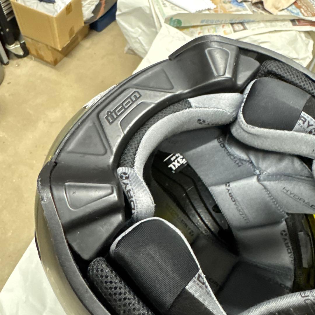 アイコン　エアーフライト バトルスカー2 XL 取説とクリアシールドと袋付き