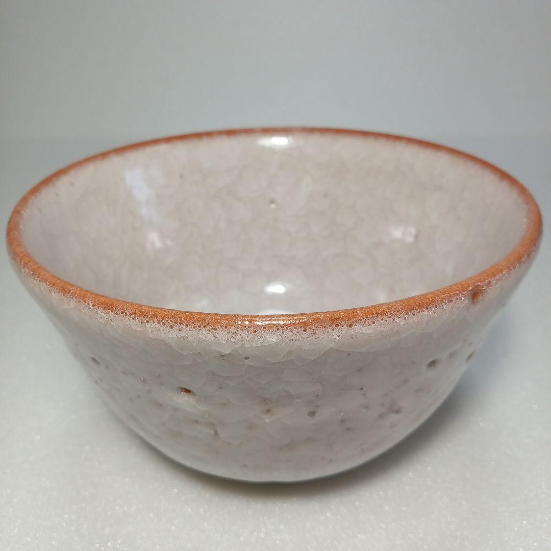 茶道具　薄氷紋　抹茶茶碗　陶磁器　瀬戸焼
