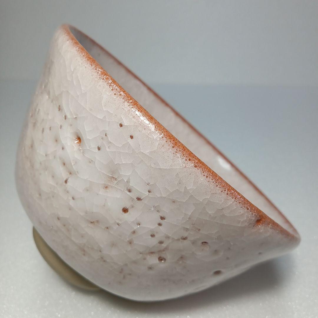 茶道具　薄氷紋　抹茶茶碗　陶磁器　瀬戸焼