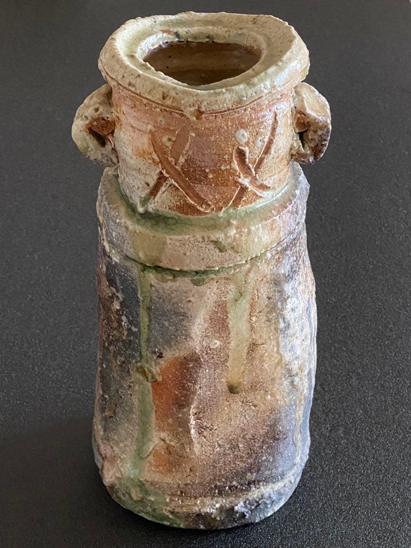 信楽焼　花瓶　花器　花入　井村侊生　　#3404