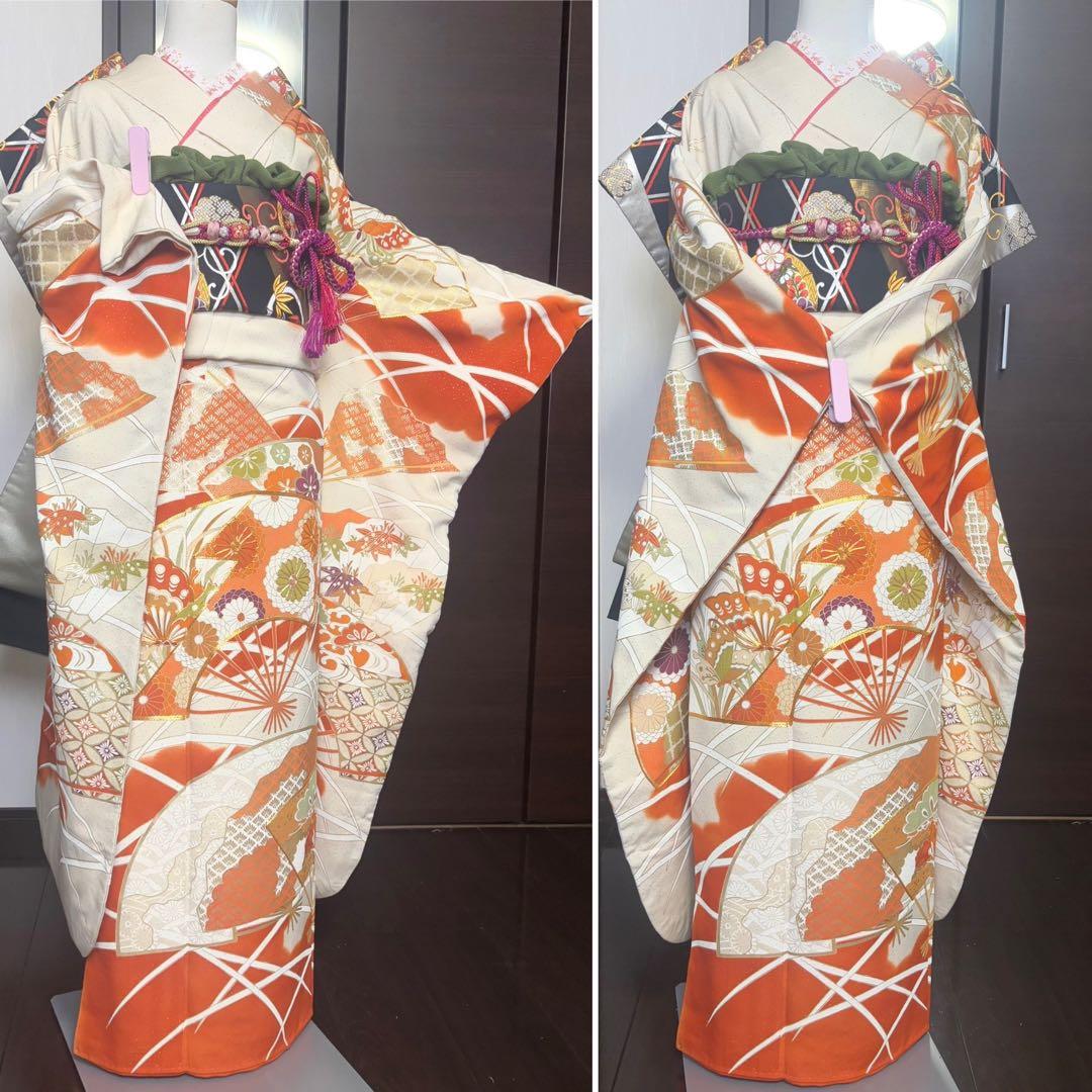上質　セミアンティーク　振袖フルセット　成人式
