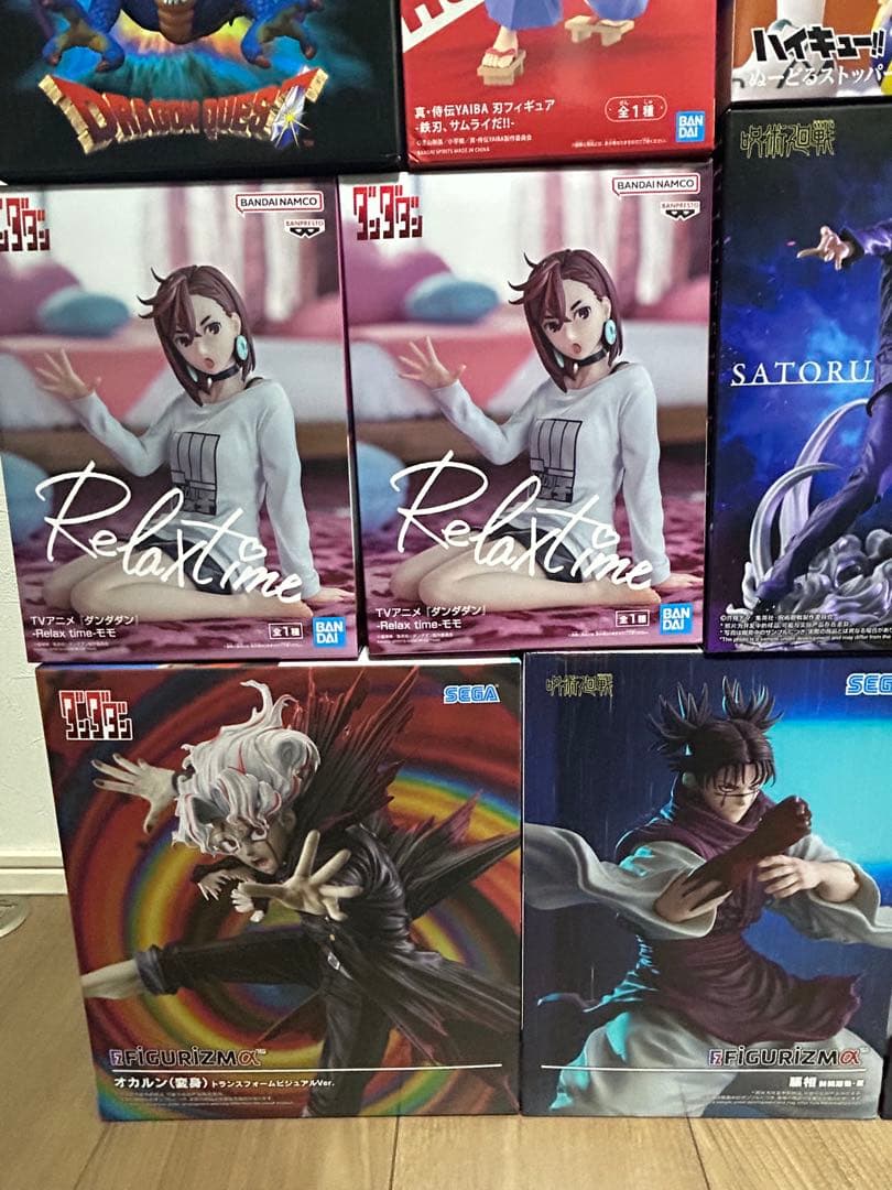 プライズフィギュアまとめ売り　ガチアクタ　ダンダダン　呪術廻戦　遊戯王　等24点