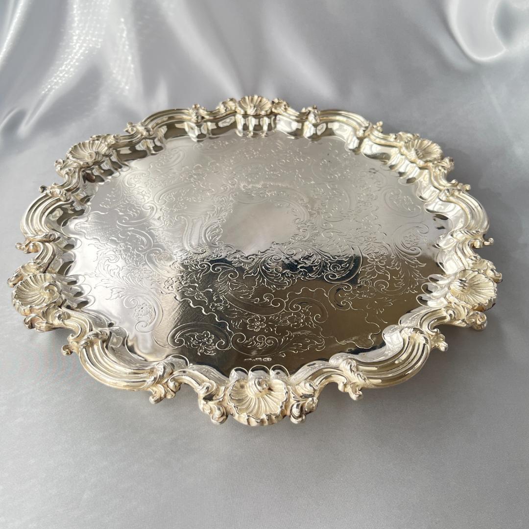 【英国】チッペンデール ギャラリートレー / ドリンクトレー 31.5cm