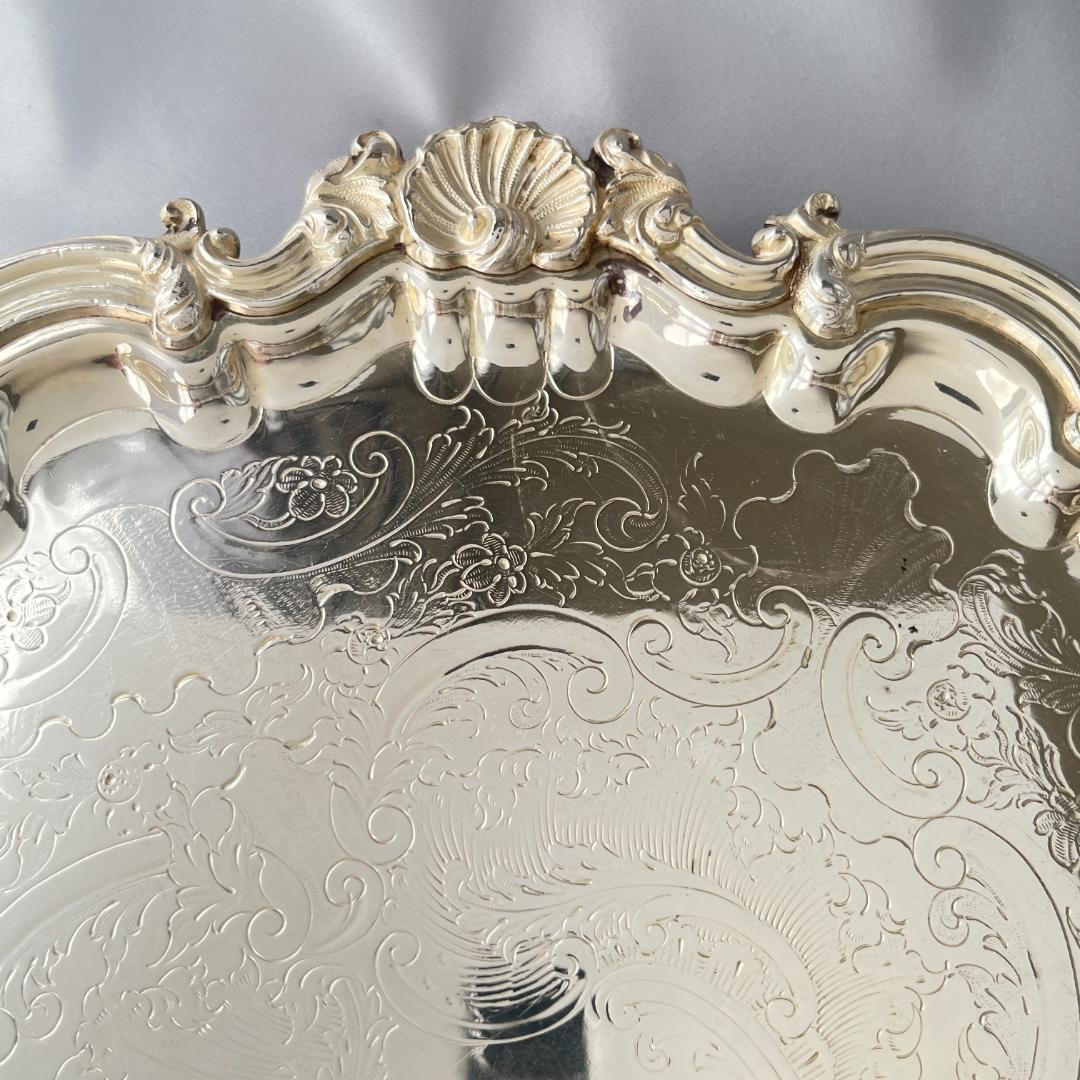 【英国】チッペンデール ギャラリートレー / ドリンクトレー 31.5cm