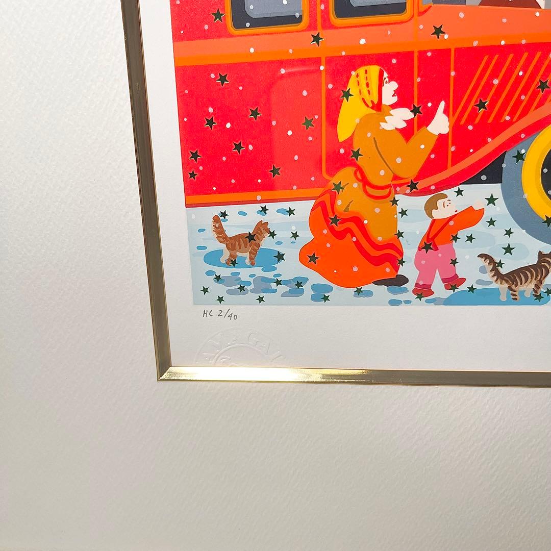 【2/40】ヒロヤマガタ『スノーウェディング』HC版 額装　シルクスクリーン