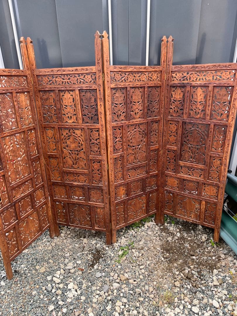 アジアンパーテーション 木製 間仕切り インドネシア