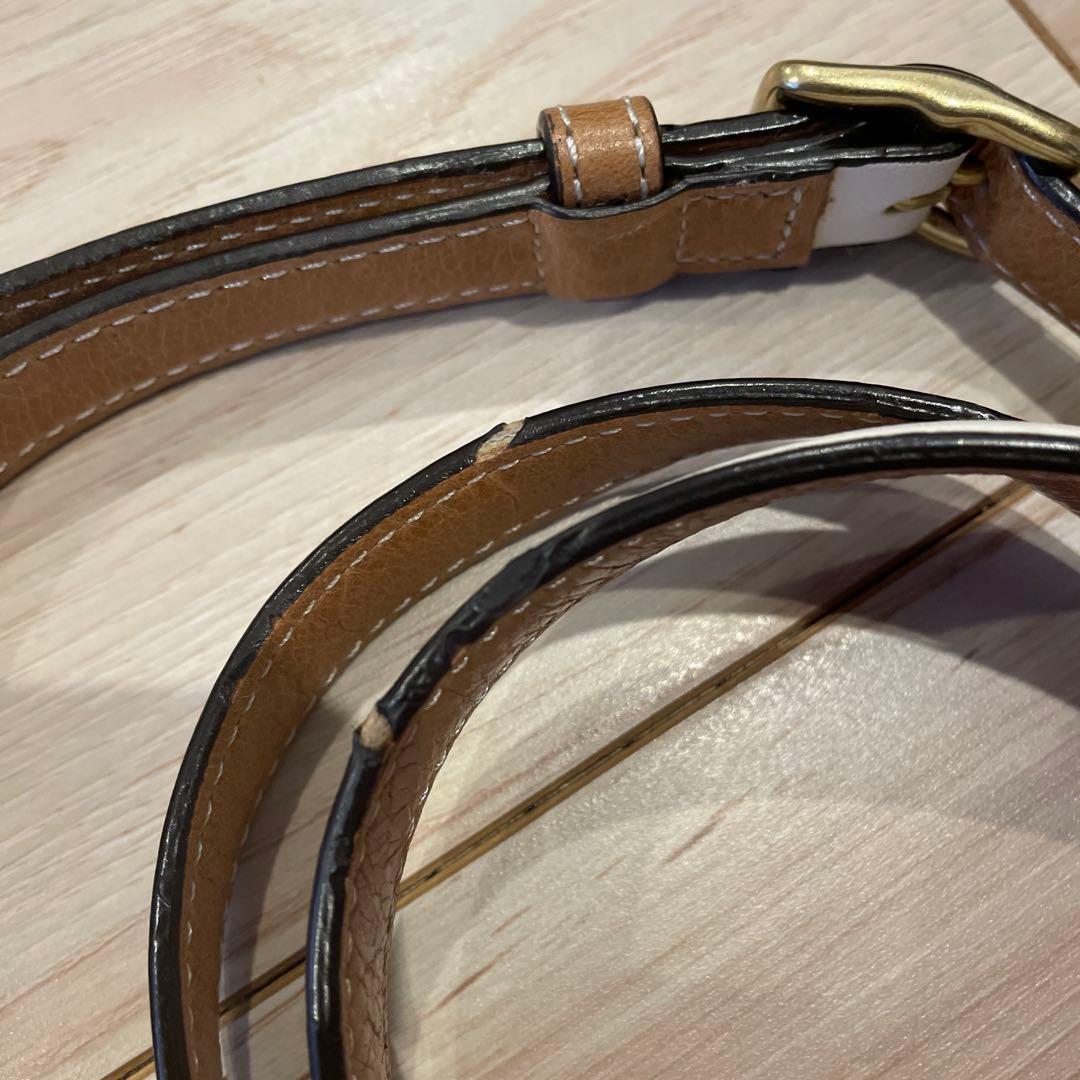 まいママ　COACH ネイビー ショルダーバッグ