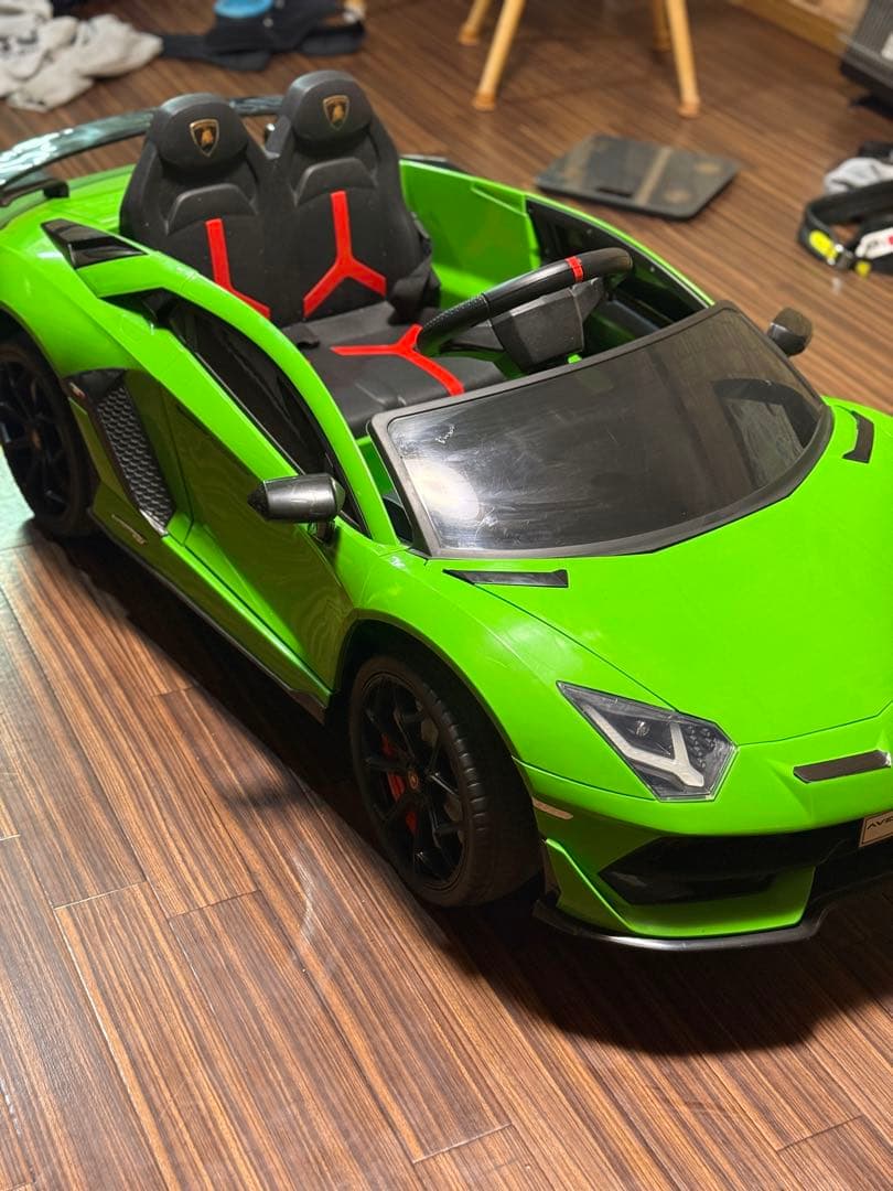 子供用 電動 カート ミニカー ランボルギーニ アベンタドール SVJ 乗用